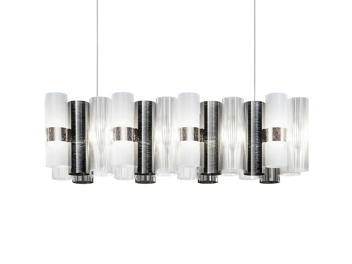 Slamp La Lollo Suspension · Étain · L 93 cm LALSXXLPWT01T00NMTEU