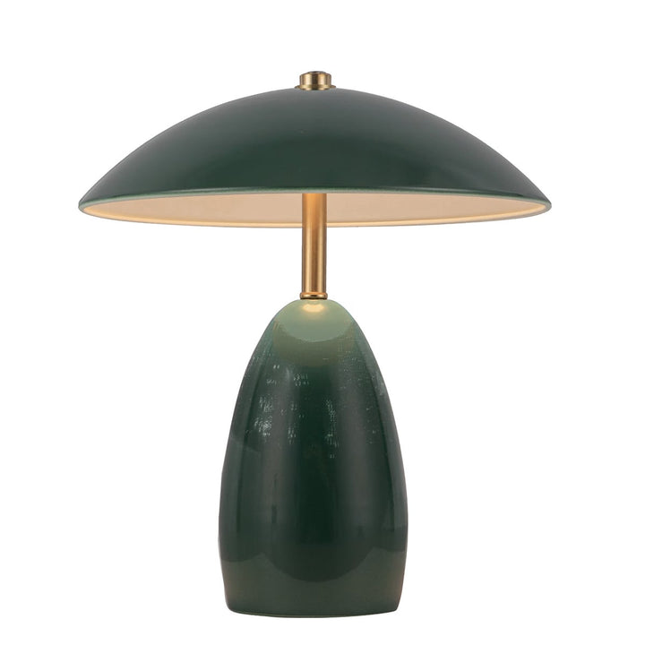 Elstead Lighting Lampe à poser POPPY · Vert · Ø 23.2 cm ALM-POPPY-TL-S-PG-LV