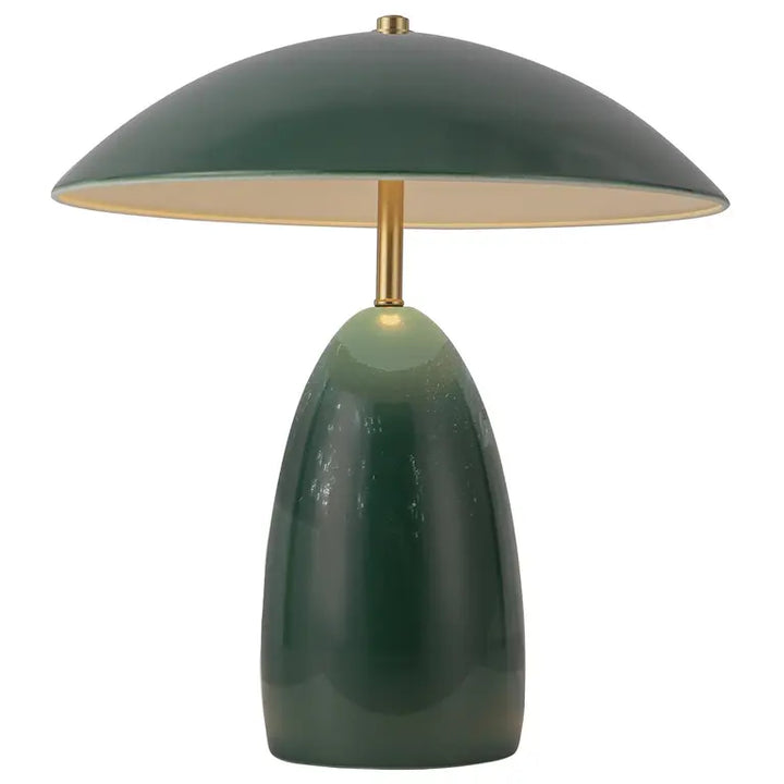 Elstead Lighting Lampe à poser POPPY · Vert · Ø 30.5 cm ALM-POPPY-TL-M-PG