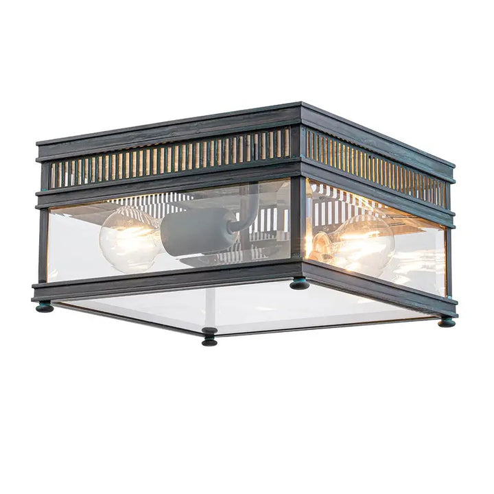 Elstead Lighting Plafonnier Holborn 2 lumières · Verdigris HOLBORN-F-VDG