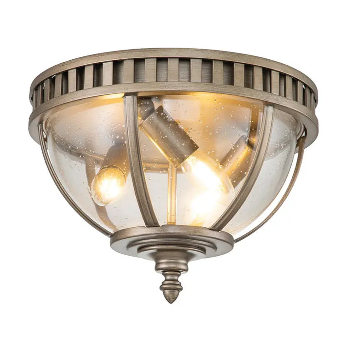 Kichler · Elstead Plafonnier Halleron 3 lumières · Bronze bruni KL-HALLERON-F-BU