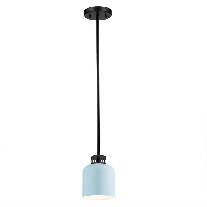 Elstead Lighting Suspension York · Noir · Bleu ELS-YORK-MP-BLK-PB