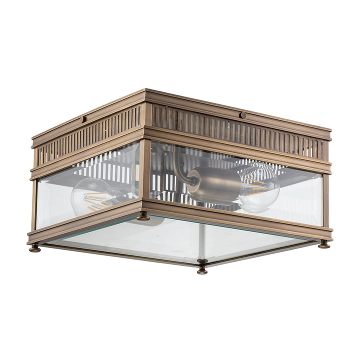 Elstead Lighting Plafonnier Holborn 2 lumières · Bronze foncé HOLBORN-F-DB
