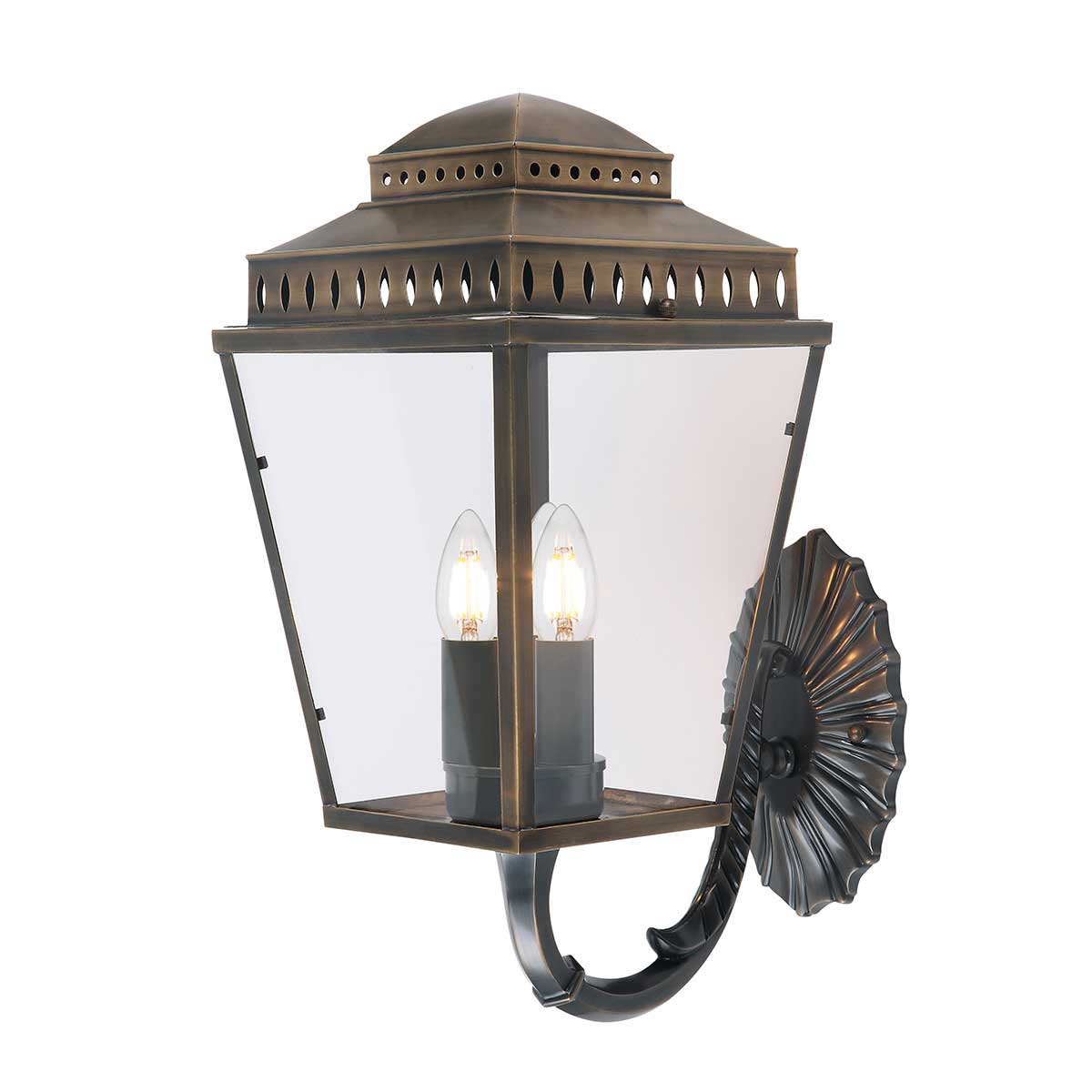 Elstead Lighting Applique Mansion House 3 lumières MANSION-HOUSE-WB1-BR – Appliques murales