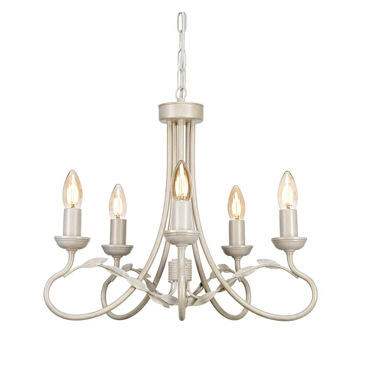 Elstead Lighting Lustre Olivia 5 lumières OV5-IVORY-GOLD