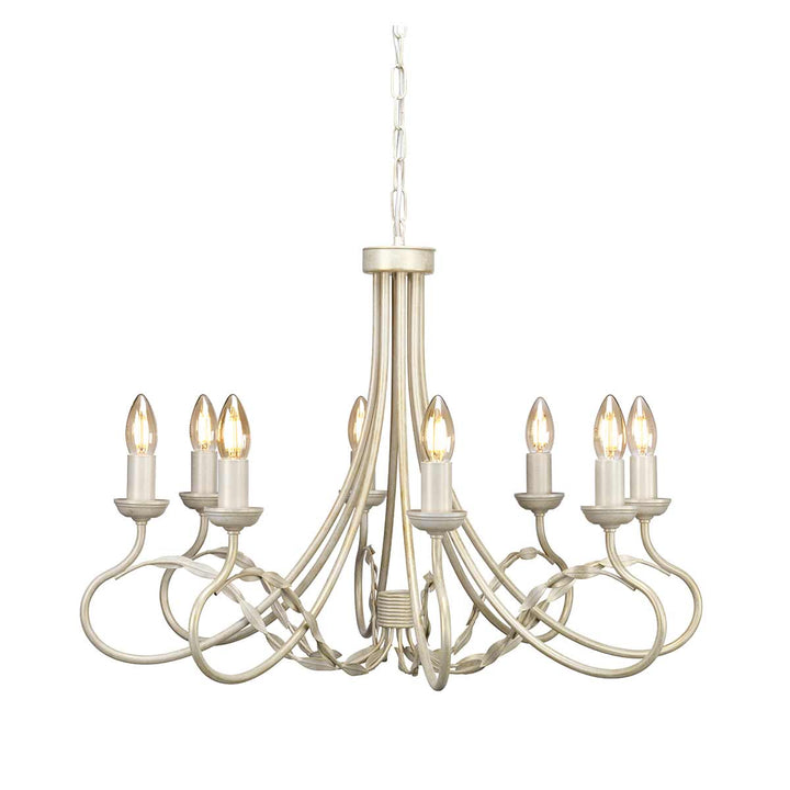 Elstead Lighting Lustre Olivia 8 lumières OV8-IVORY-GOLD