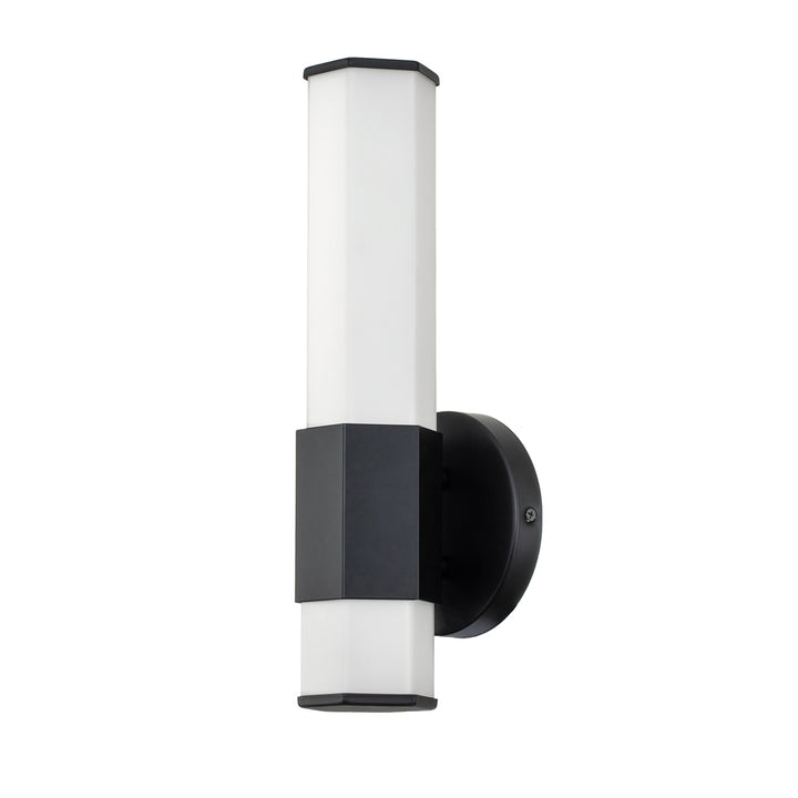 Quintiesse Applique de salle de bain Facet QN-FACET-LED1-BK-BATH