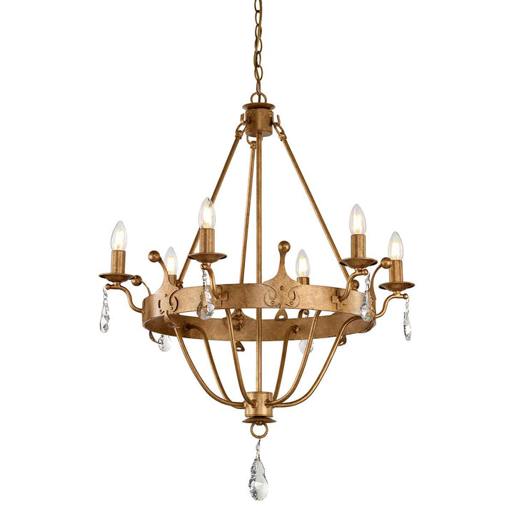 Elstead Lighting Lustre Windsor 6 lumières WINDSOR6-GOLD