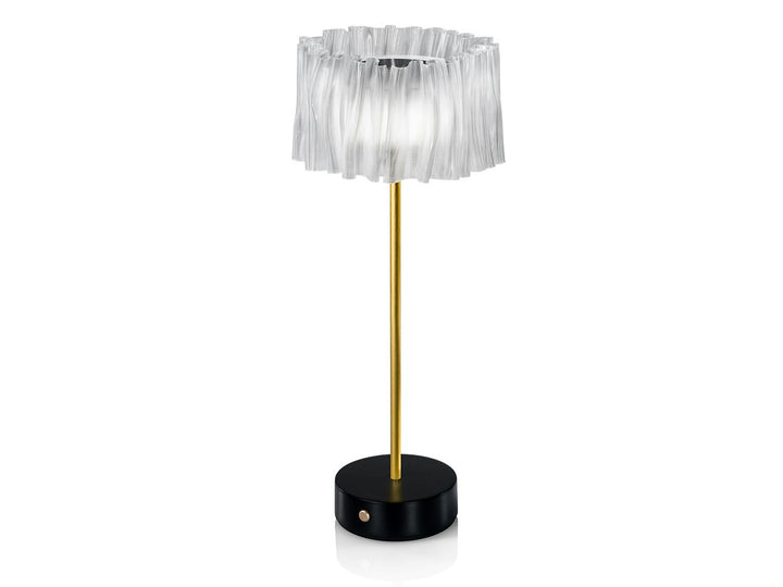 Slamp Accordéon Battery · Transparent · Noir ACRT000PRB000BT000EU