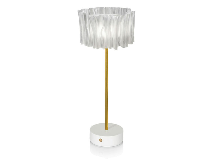 Slamp Accordéon Battery · Transparent · Blanc ACRT000PRW000BT000EU