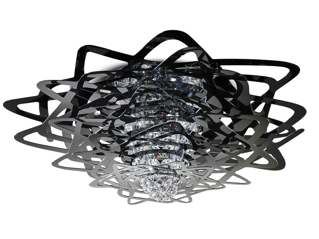 Slamp Aurora Ceiling · Noir · L 77 cm AURCL00BLK00000000EU – Plafonniers