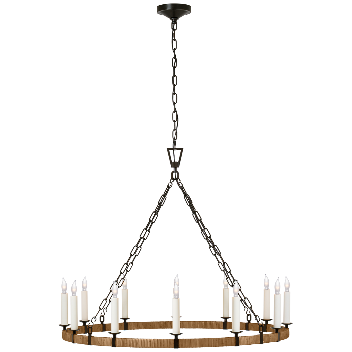 Visual Comfort Darlana grand modèle gainé anneau CHC5873AINRT – Lustres