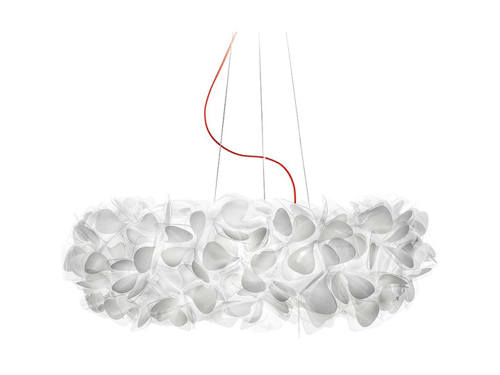 Slamp Clizia Mama Non Mama Suspension · Blanc · Ø 78 cm · câble rouge CLISL00MNM01R00000EU