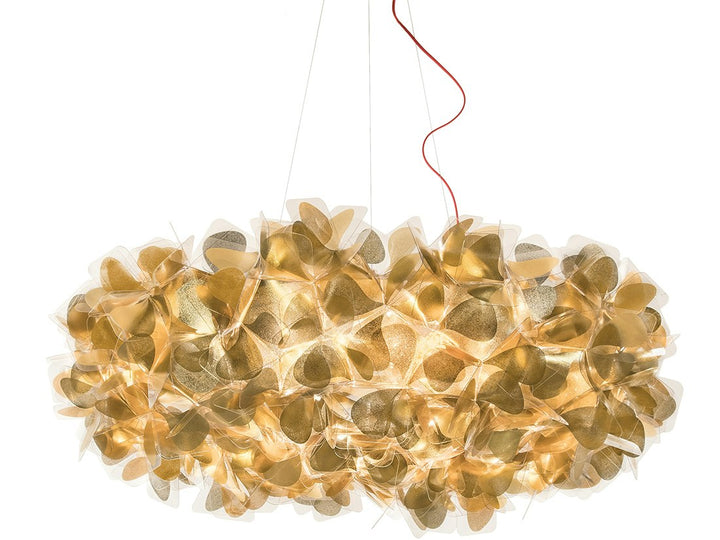 Slamp Clizia Mama Non Mama Suspension · Or · Ø 130 cm · câble transparent CLISXXLGNM01T00000EU