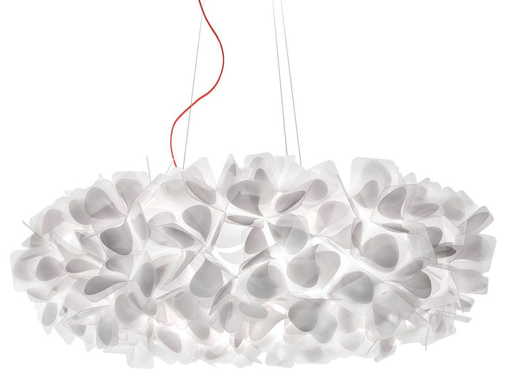 Slamp Clizia Mama Non Mama Suspension · Blanc · Ø 130 cm · câble transparent CLISXXLMNM01T00000EU