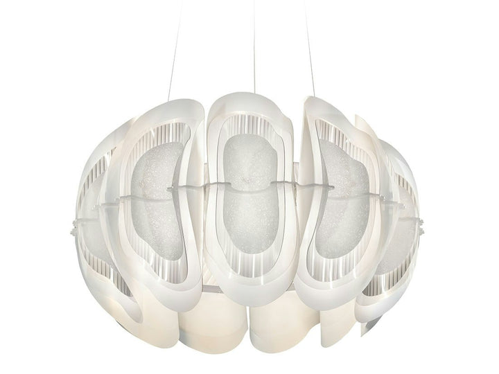 Slamp Fiordlys Suspension · Blanc · Ø 56 cm FRDSM00WHT01T00ROUEU