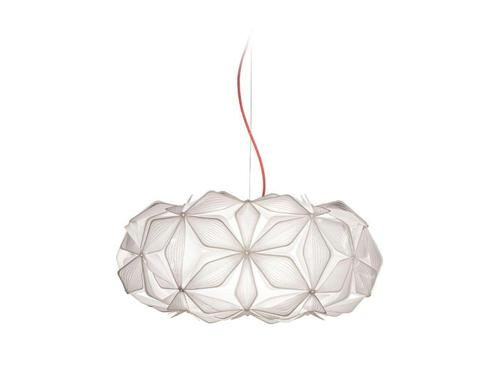 Slamp C'est La Vie Suspension · Blanc · Ø 53 cm · câble rouge LAVSM00CEW01R00000EU
