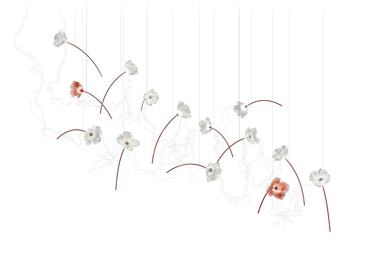 Slamp Poppy Suspension · 14 modules libres · 3000 K POPSL00PRR03SLD000EU