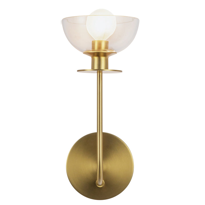Elstead Lighting Applique Sylvia · Or brossé ALM-SYLVIA-1WB-BG-CL