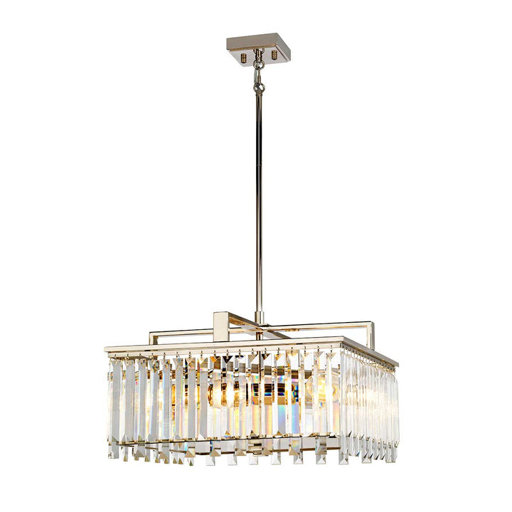 Elstead Lighting Lustre Aries 4 lumières · Nickel poli · H 29.1 cm ARIES-4P-L