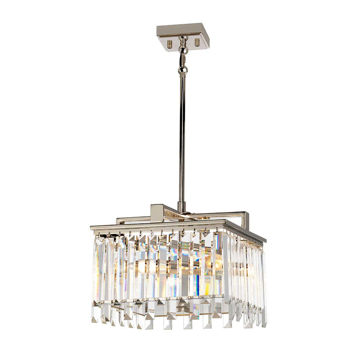 Elstead Lighting Lustre Aries 4 lumières · Nickel poli · H 27.6 cm ARIES-4P-S