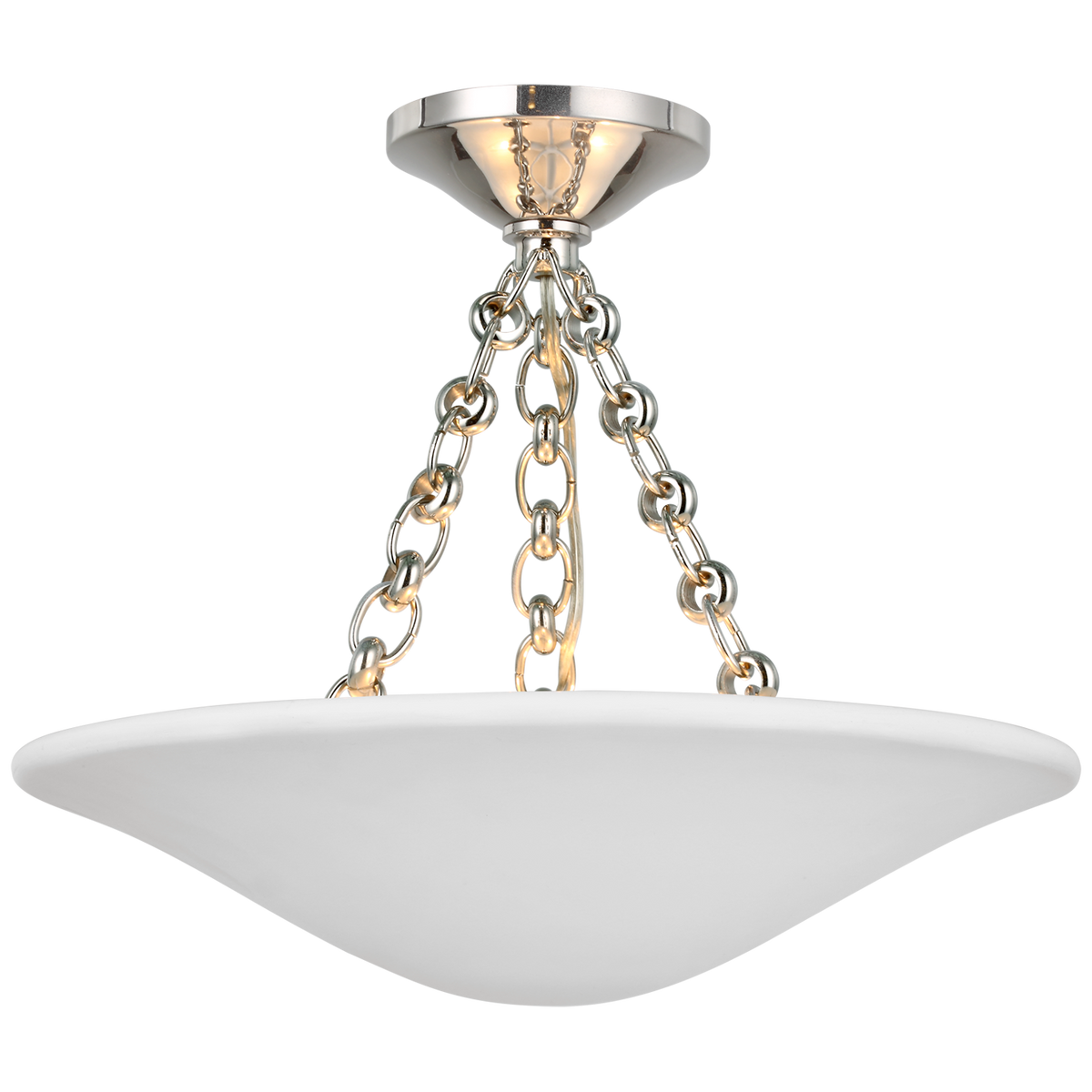 Visual Comfort Mollino 41 cm Semi ARN4425PNPW – Plafonniers