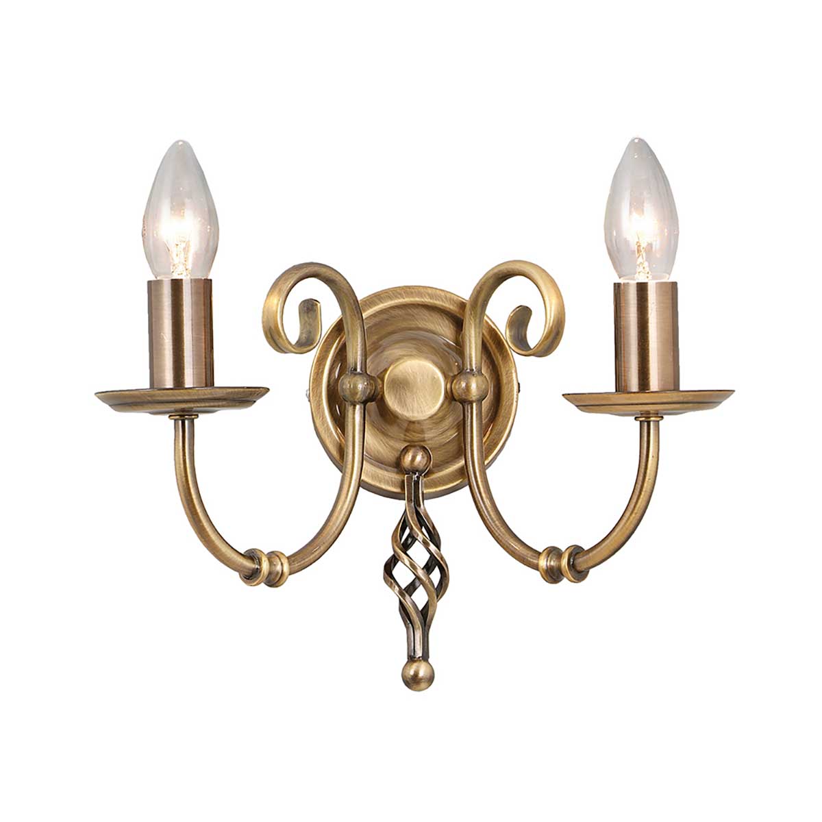 Elstead Lighting Applique Artisan 2 lumières ART2-AGD-BRASS – Appliques murales