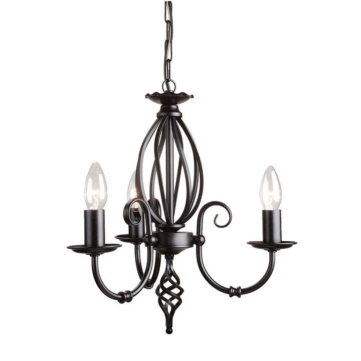 Elstead Lighting Lustre Artisan 3 lumières ART3-BLACK