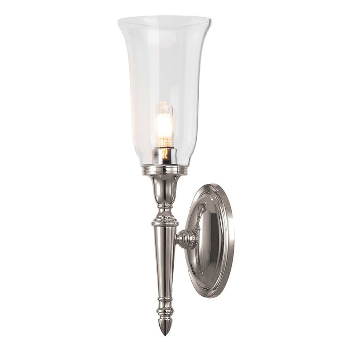 Elstead Lighting Applique de salle de bain Dryden · Nickel poli · H 41 cm BATH-DRYDEN2-PN