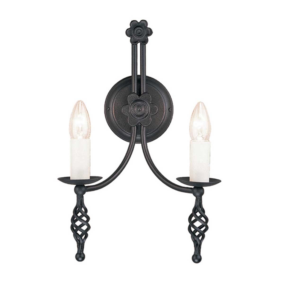 Elstead Lighting Applique Belfry 2 lumières BY2-BLACK – Appliques murales