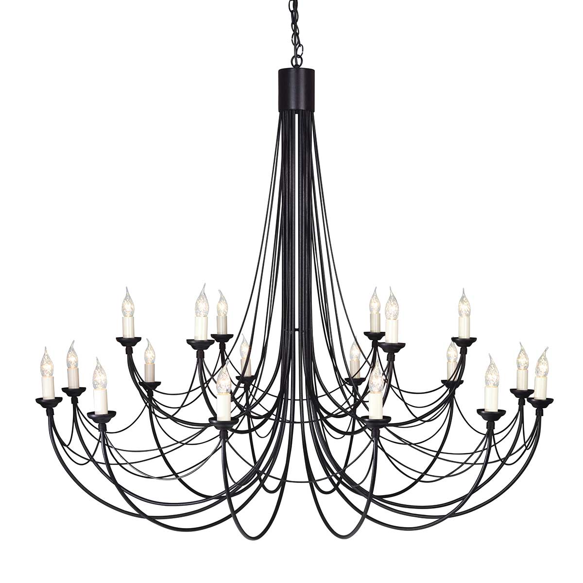 Elstead Lighting Lustre Carisbrooke 18 lumières CB18-BLACK – Lustres