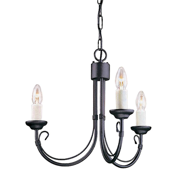 Elstead Lighting Lustre Chartwell 3 lumières CH3-BLACK