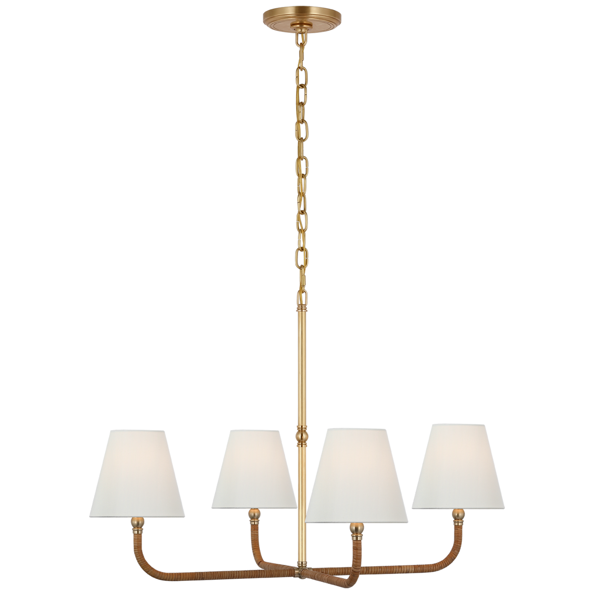 Visual Comfort Basden modèle moyen 1 lumière à étages CHC5081ABNRTL – Lustres