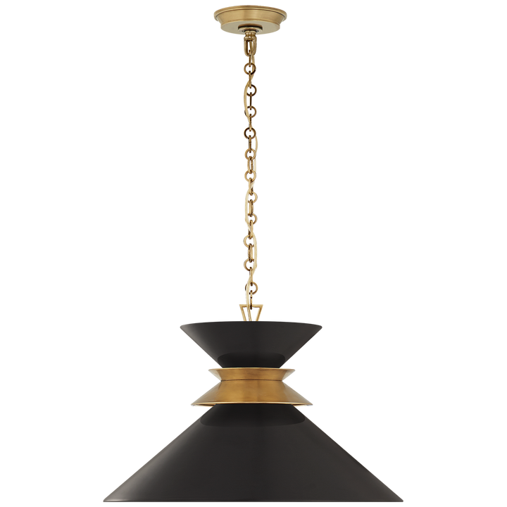 Visual Comfort Alborg grand modèle Stacked VC-CHC5245ABBLK