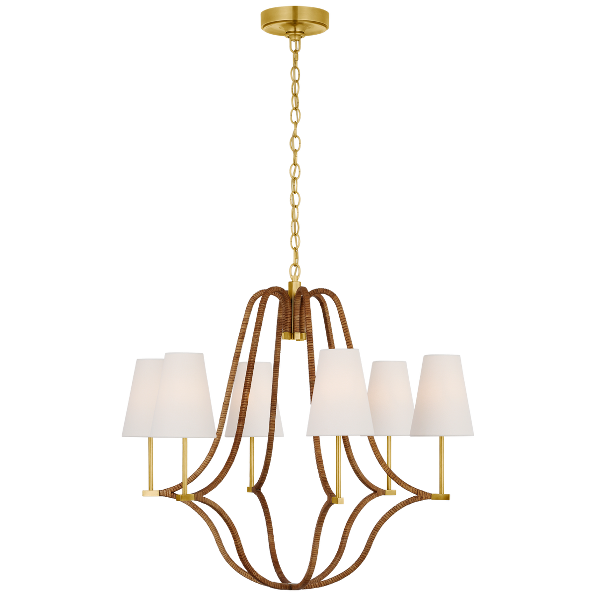 Visual Comfort Biscayne grand modèle gainé CHC5581ABNRTL – Lustres