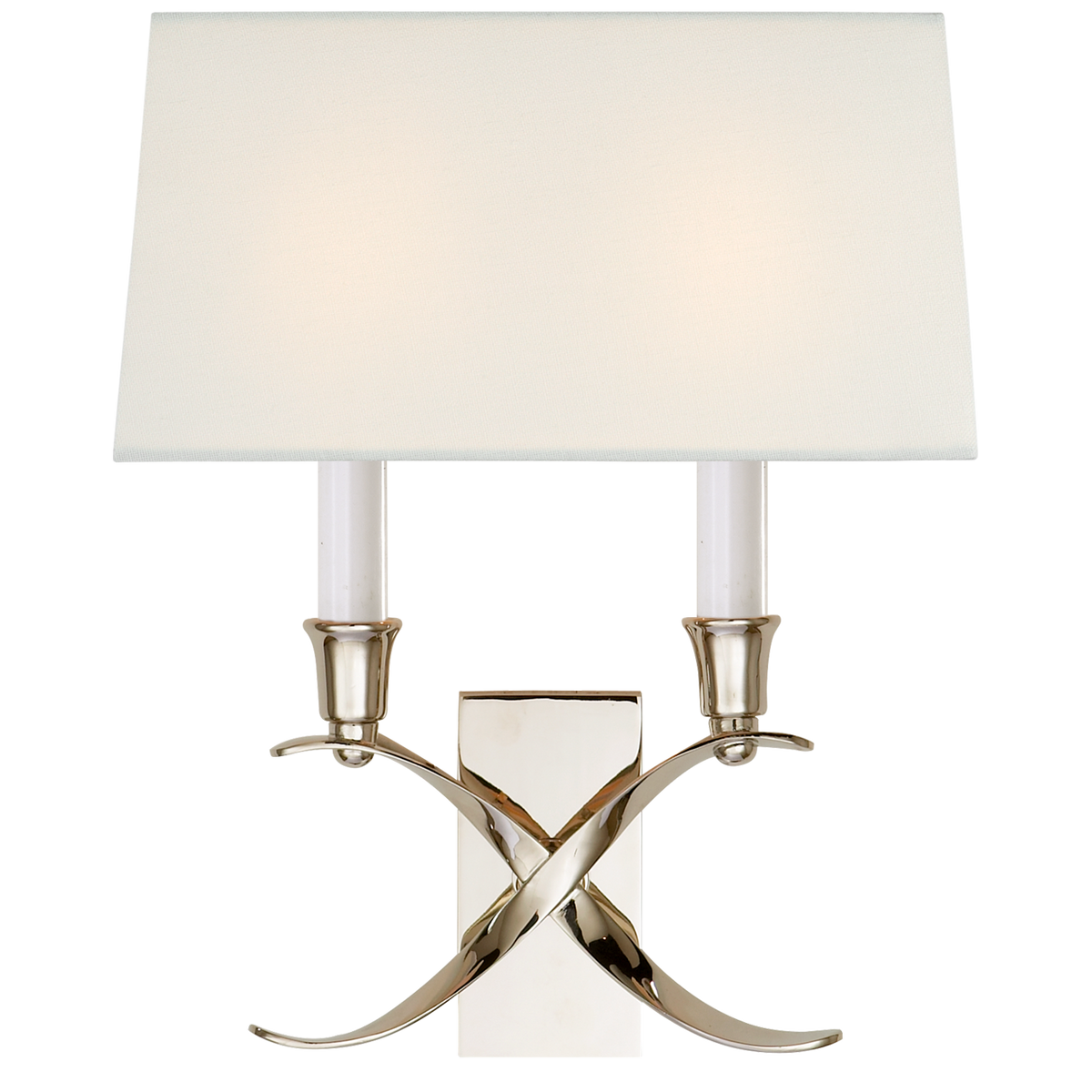 Visual Comfort Cross Bouillotte petit modèle CHD1190PNL – Appliques murales