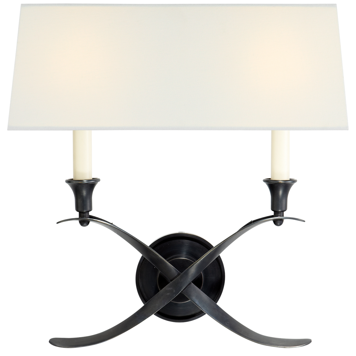 Visual Comfort Cross Bouillotte grand modèle CHD1191BZL – Appliques murales