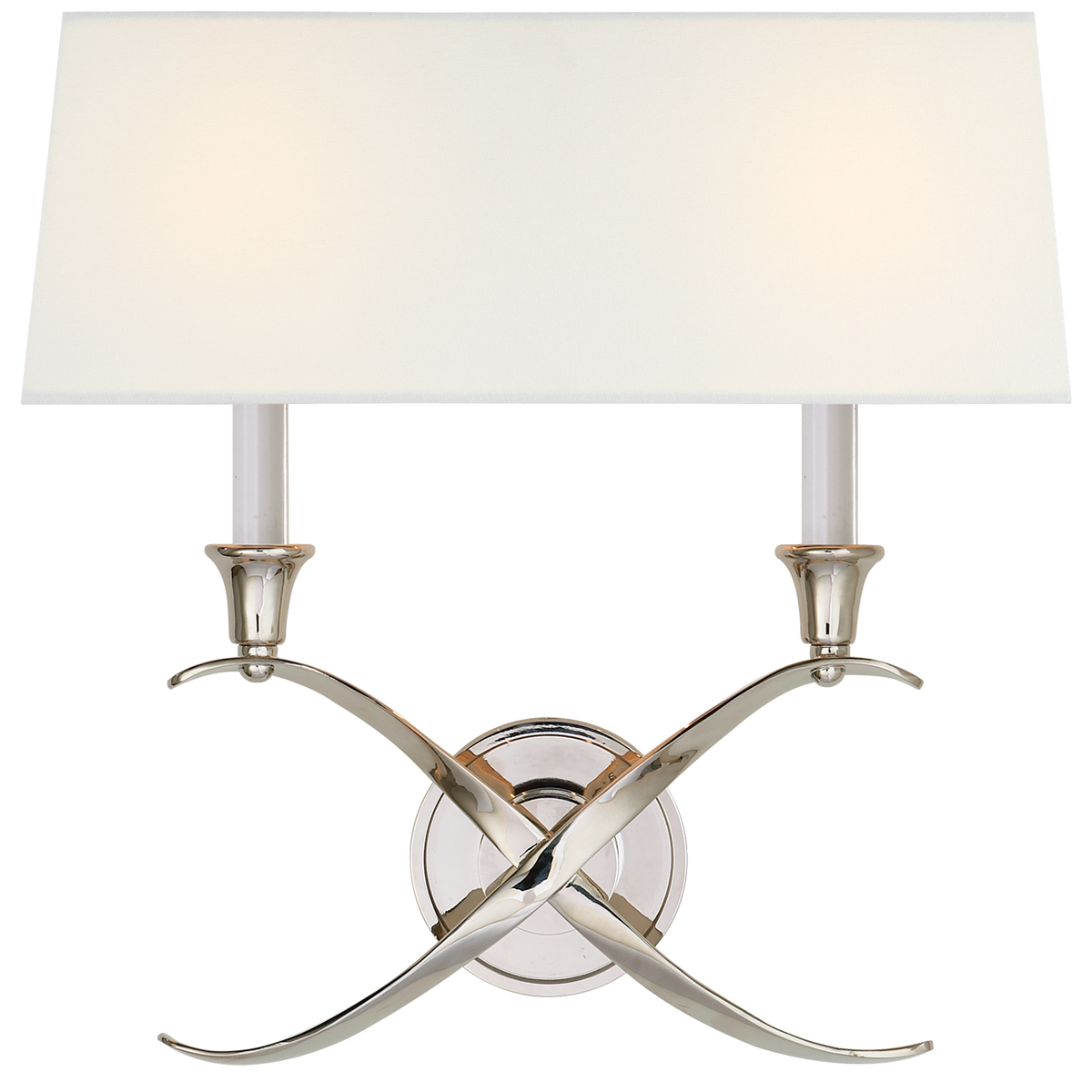Visual Comfort Cross Bouillotte grand modèle CHD1191PNL – Appliques murales