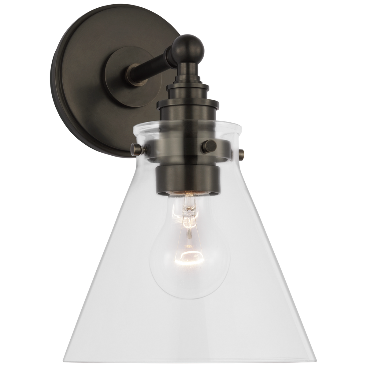 Visual Comfort Parkington petit modèle 1 lumière CHD2527BZCG – Salle de bain