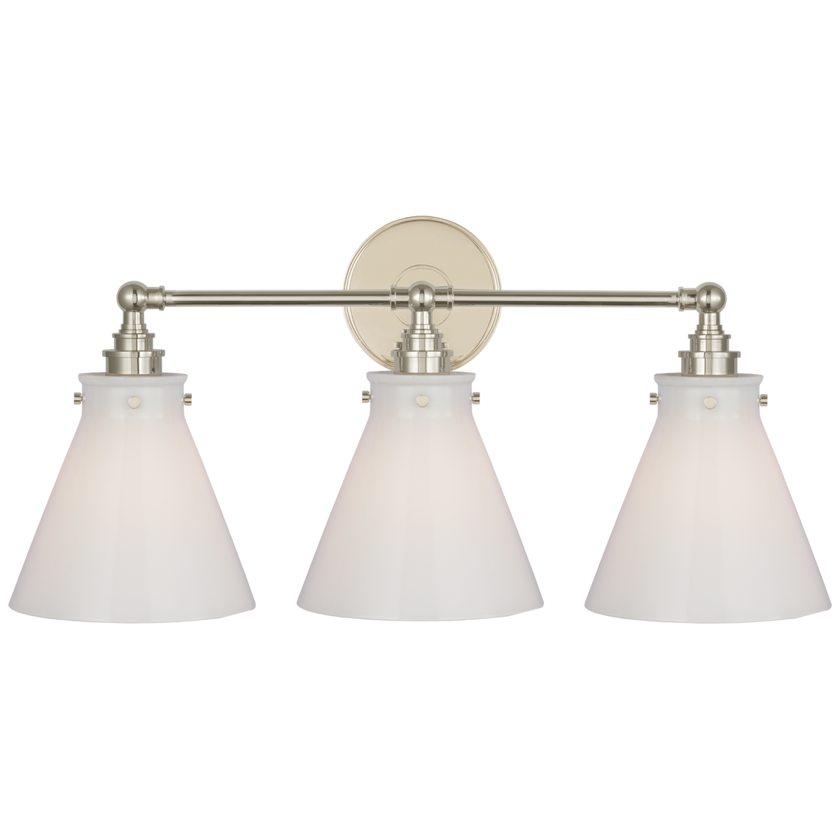Visual Comfort Parkington 61 cm 3 lumières Bar CHD2529PNWG – Salle de bain