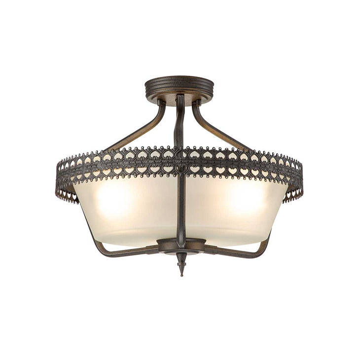 Elstead Lighting Plafonnier Crown 3 lumières CROWN-SF