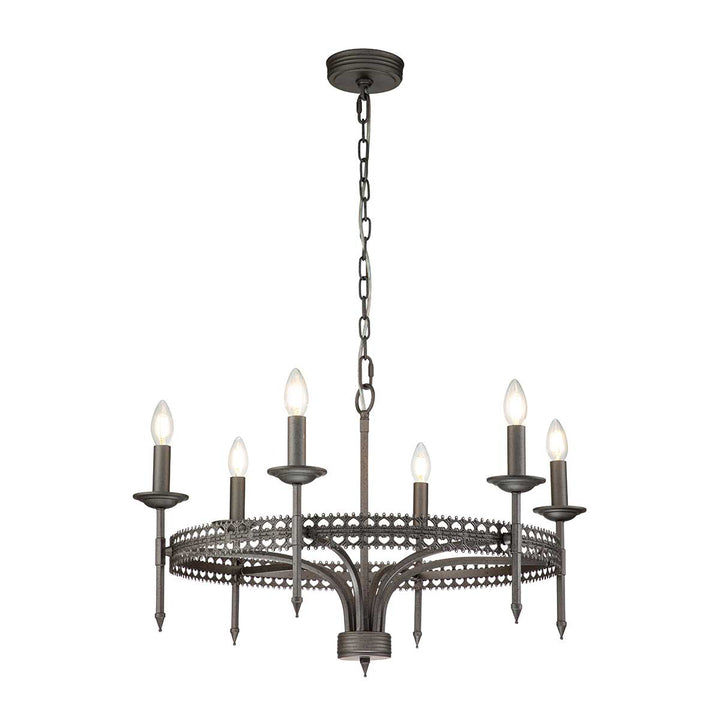 Elstead Lighting Lustre Crown 6 lumières CROWN6