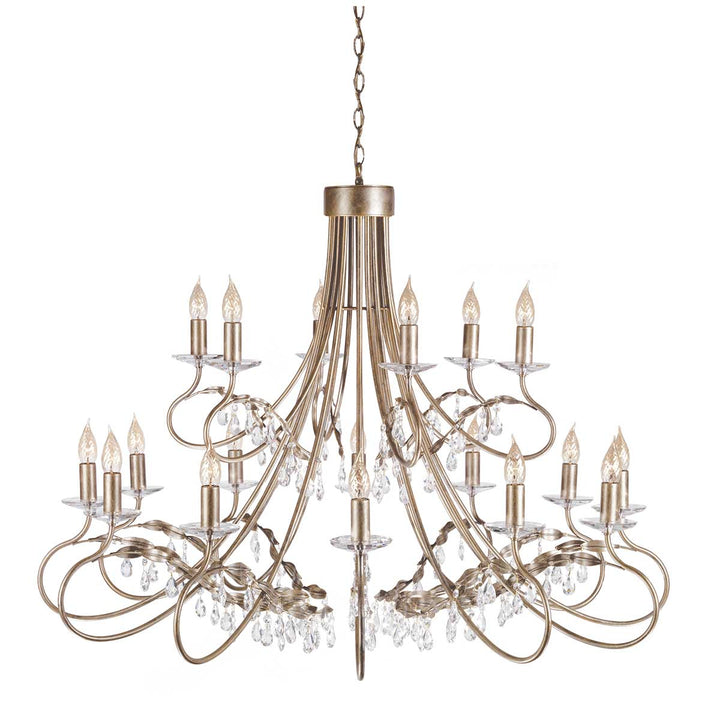 Elstead Lighting Lustre Christina 18 lumières CRT18-SIL-GOLD