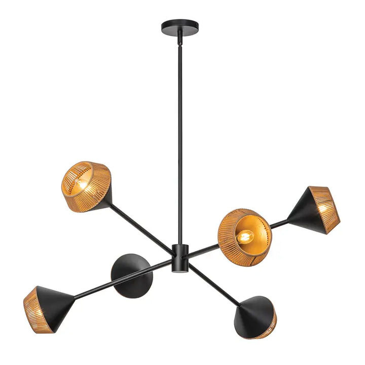 Elstead Lighting Lustre Daphne 6 lumières ALM-DAPHNE6-MB