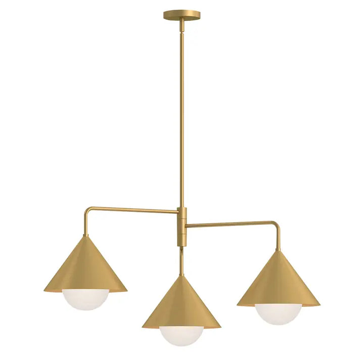 Elstead Lighting Lustre Remyck 3 lumières · Or brossé ALM-REMYCK3-GD
