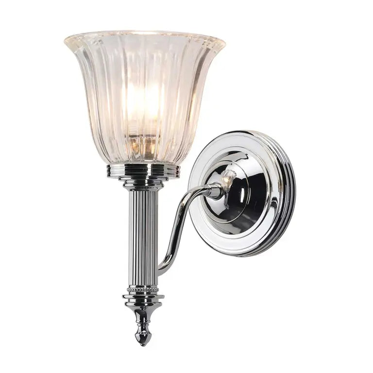 Elstead Lighting Applique de salle de bain Carroll · Chrome poli · H 26.1 cm BATH-CARROLL1-PC – Salle de bain