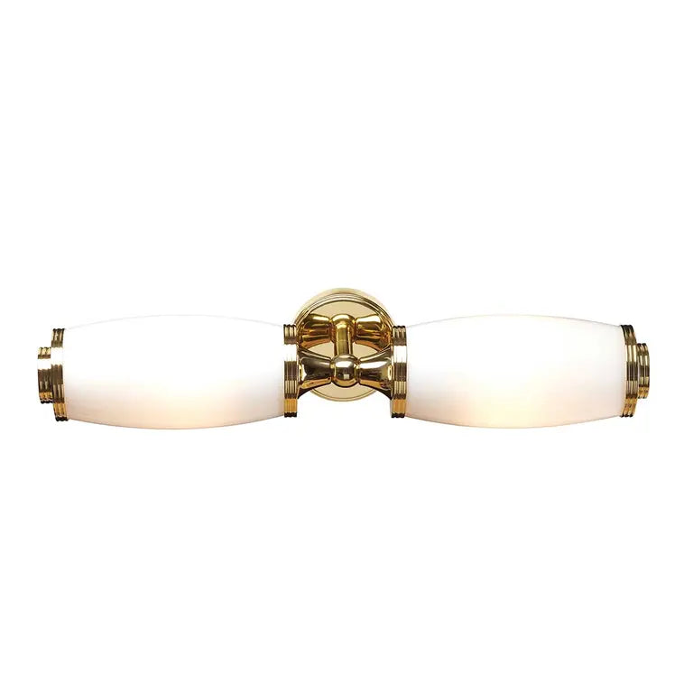 Elstead Lighting Applique de salle de bain Eliot 2 lumières · Laiton poli BATH-ELIOT2-PB – Salle de bain
