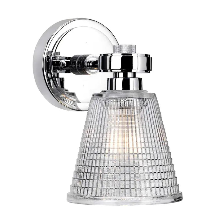 Elstead Lighting Applique de salle de bain Gunnislake · Chrome poli BATH-GUNNIS1-PC