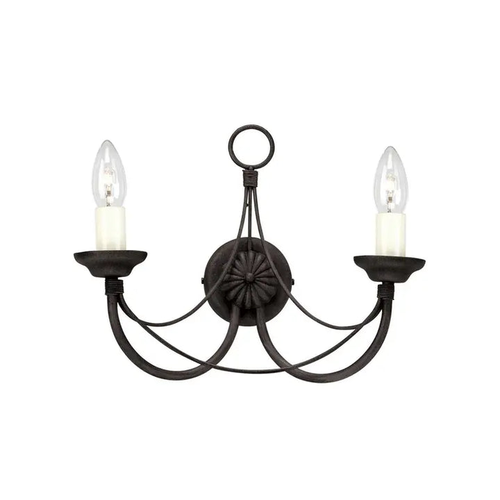 Elstead Lighting Applique Carisbrooke 2 lumières CB2-BLACK