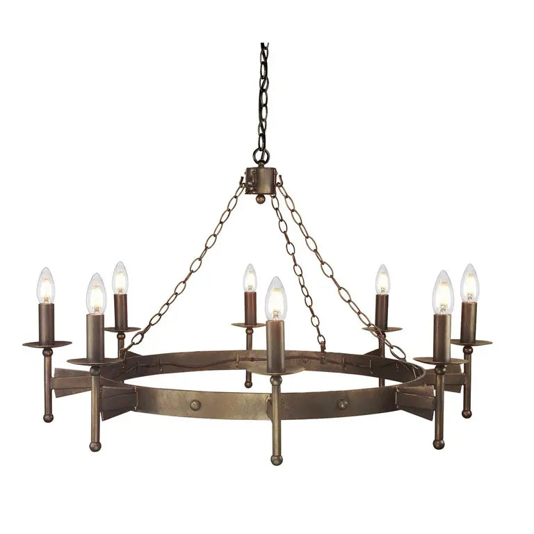 Elstead Lighting Lustre Cromwell 8 lumières CW8-OLD-BRZ – Lustres